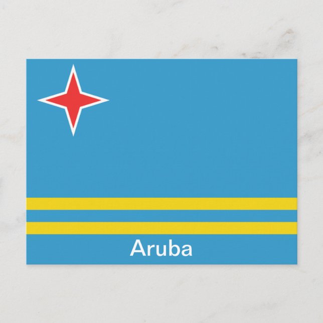 Flagga Aruba Vykort (Framsida)