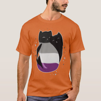 Flagga ASexkalt katt-HBT-Pride T Shirt