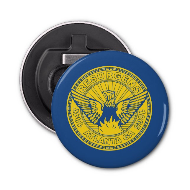 Flagga Atlanta, Georgia Flaska Open er Flasköppnare (Framsidan)