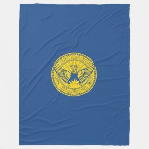 Flagga Atlanta, Georgia Fleece Blanket