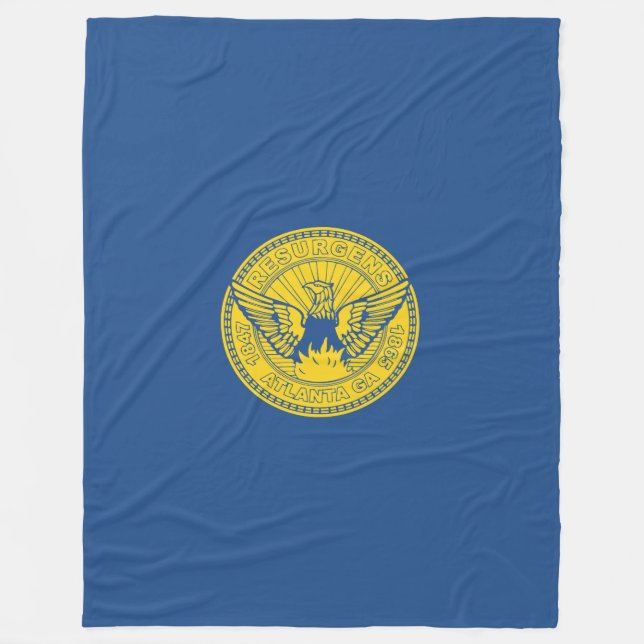 Flagga Atlanta, Georgia Fleece Blanket (Framsidan)