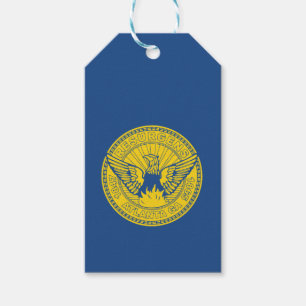 Flagga Atlanta, Georgia Gift Märkres Presentetikett