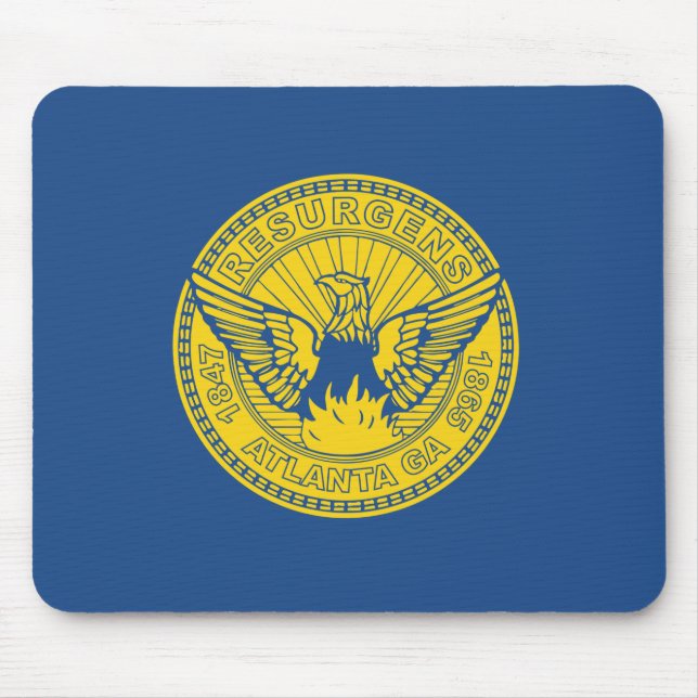 Flagga Atlanta (Georgien, Förenta staterna) Musmatta (Framsidan)