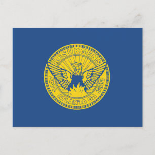 Flagga Atlanta, Georgiens vykort