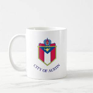 Flagga Austin, Texas Kaffemugg