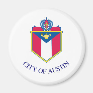 Flagga Austin, Texas Magnet