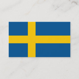 Flagga av Affärskort för Sverige Visitkort