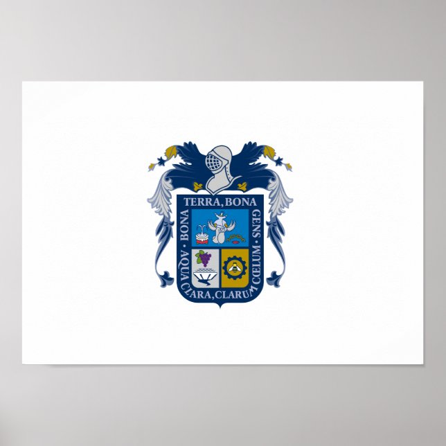 Flagga av Aguascalientes Poster (Framsidan)