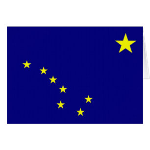 Flagga av Alaska Hälsningskort