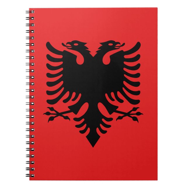Flagga av Albanien Anteckningsbok (Framsidan)