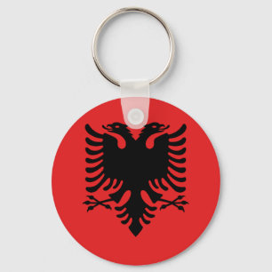 Flagga av Albanien - Flamuri Kombëtar - albansk Nyckelring