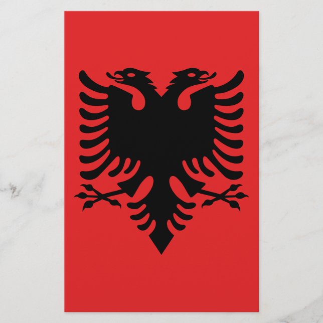Flagga av Albanien Flygblad (Framsidan)