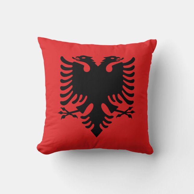 Flagga av Albanien Kudde (Framsida)