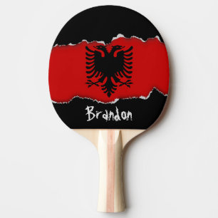 Flagga av Albanien Pingisracket
