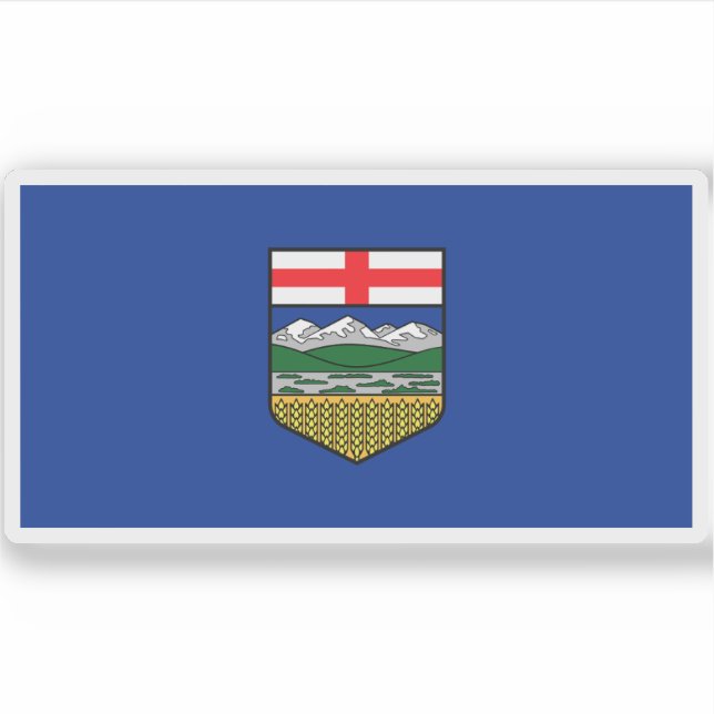 Flagga av Alberta Klistermärken (Framsida)