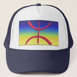 Flagga av Amazigh och kabylen Truckerkeps