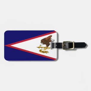 Flagga av American Samoa Bagagebricka