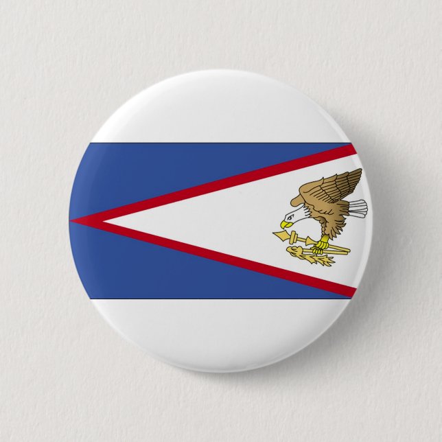 Flagga av American Samoa Knapp (Framsida)