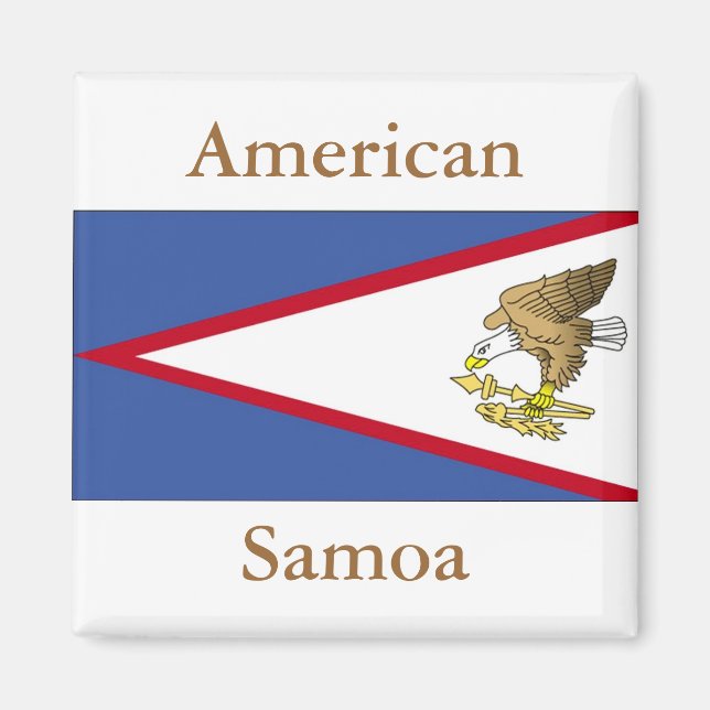 Flagga av American Samoa Magnet (Framsidan)