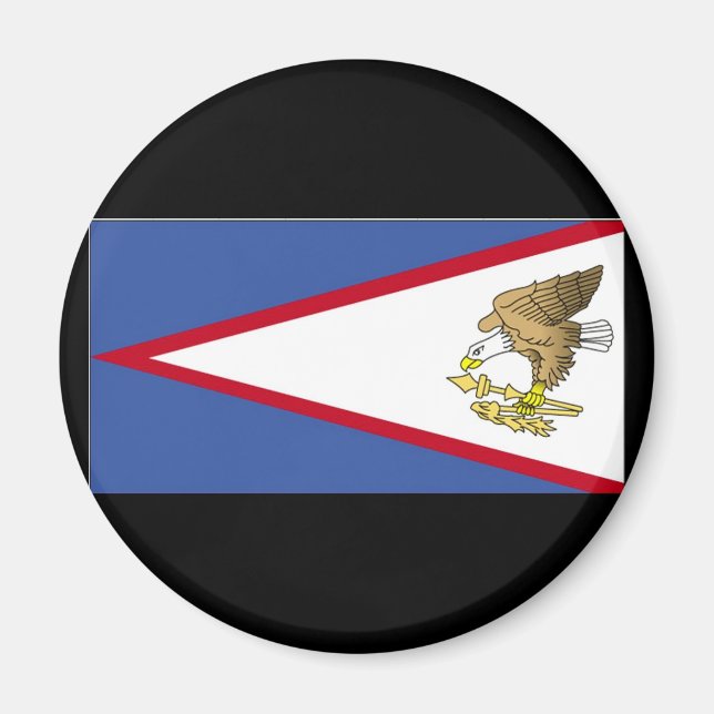 Flagga av American Samoa Magnet (Framsidan)