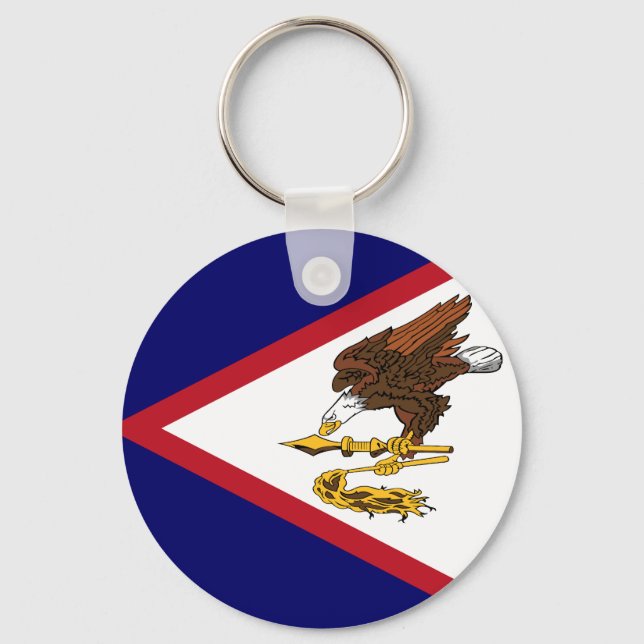 Flagga av American Samoa Nyckelring (Framsida)