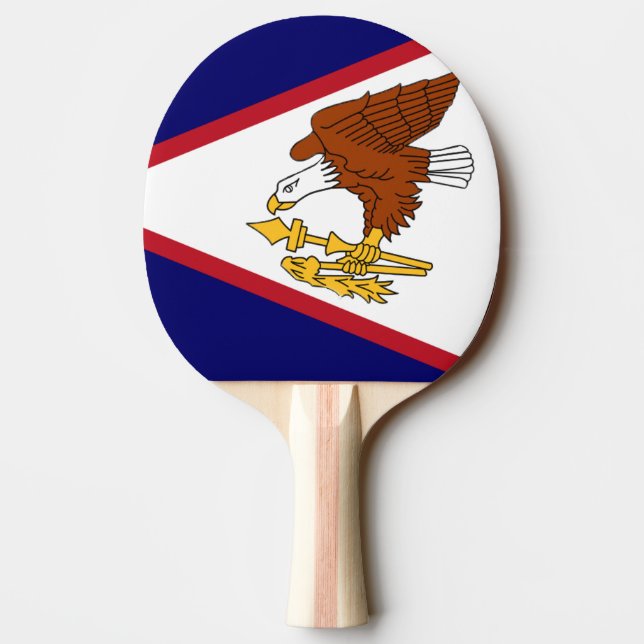 Flagga av American Samoa Pingisracket (Baksidan)