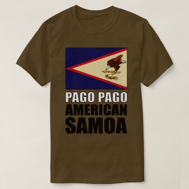 Flagga av American Samoa T Shirt (Design framsida)