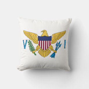 Flagga av Amerikanska Jungfruöarna Kudde