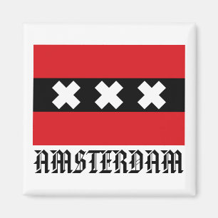 Flagga av Amsterdam Magnet
