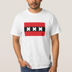 Flagga av Amsterdam T Shirt