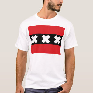 Flagga av Amsterdam Tee Shirt