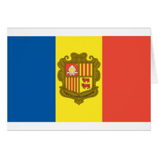 Flagga av Andorra Hälsningskort