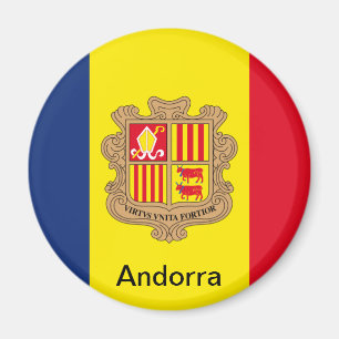 Flagga av Andorra Magnet