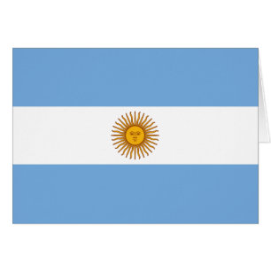 Flagga av Argentina Bandera De Argentina Hälsningskort