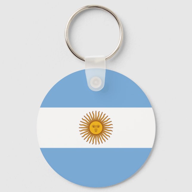 Flagga av Argentina - Bandera de Argentina Nyckelring (Framsida)