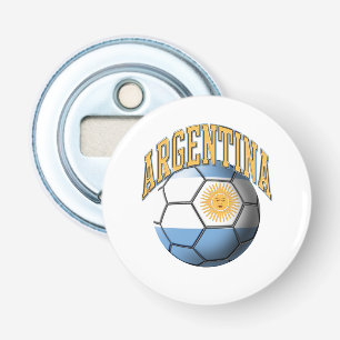 Flagga av Argentina fotbollboll Flasköppnare