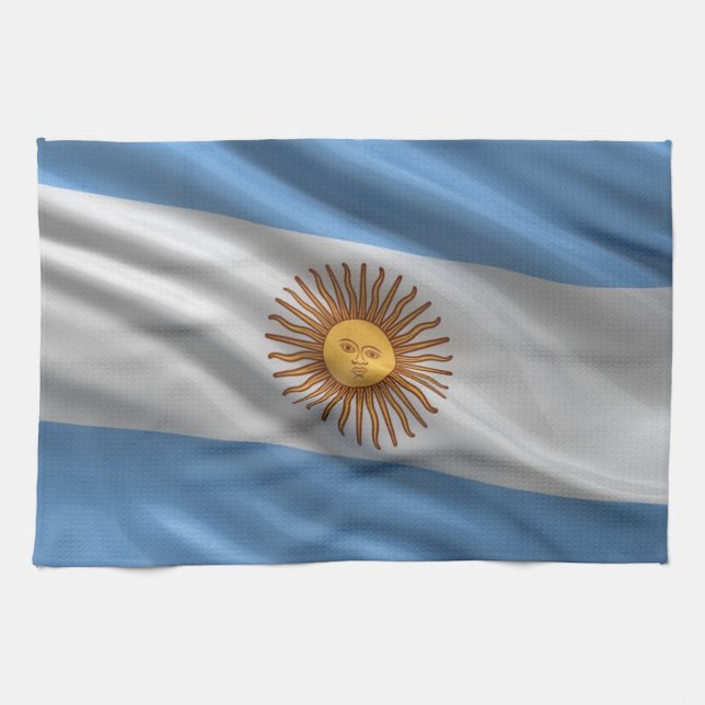 Flagga av Argentina Kökshandduk (Horisontell)