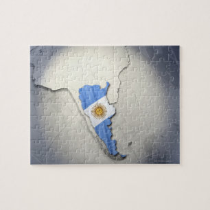 Flagga av Argentina Pussel