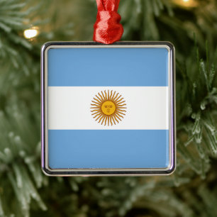 Flagga av argentinskt keramiskt ornament