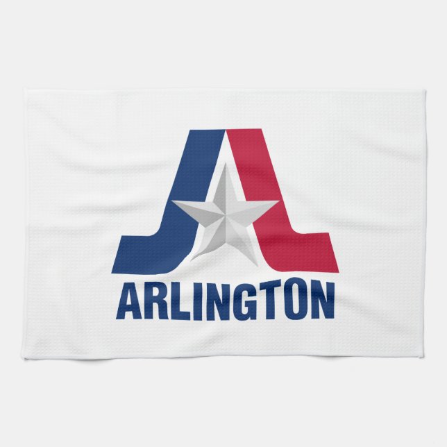 Flagga av Arlington, Texas Kitchen Towel Kökshandduk (Horisontell)