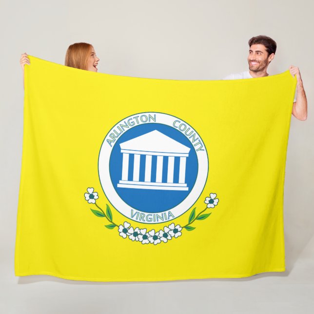 Flagga av Arlington (Virginia) Fleecefilt (På plats)