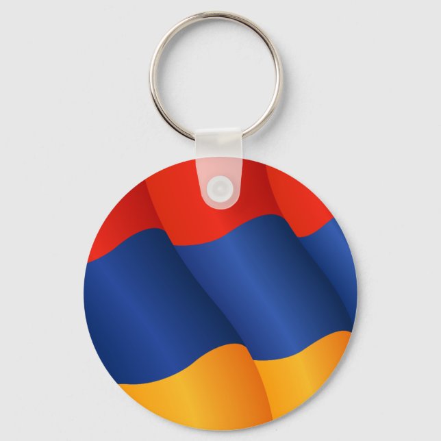Flagga av Armeniens nyckelkedja Nyckelring (Framsida)