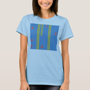 Flagga av Aruba 6 Star Shirt Tee Shirt