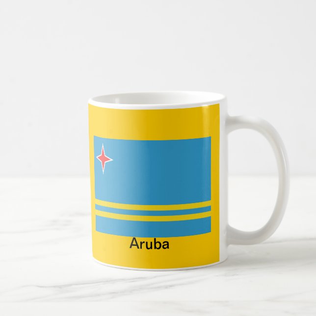 Flagga av Aruba Kaffemugg (Höger)