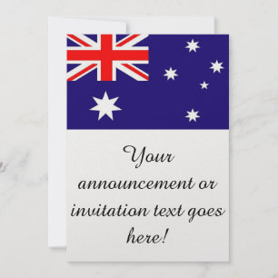 Flagga av Australien Inbjudningar