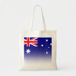 Flagga av Australien med rastereffekt Tygkasse