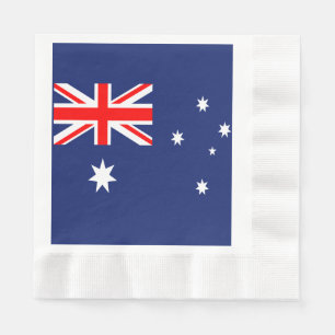 Flagga av Australien Pappersservett