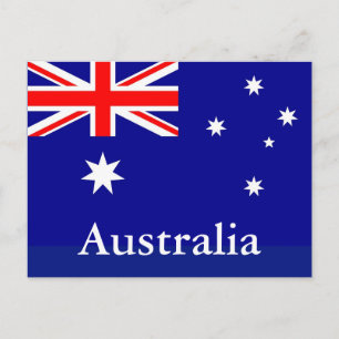 Flagga av Australiens vykort