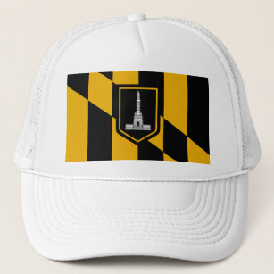 Flagga av Baltimore, Maryland Headsweats Hat Keps