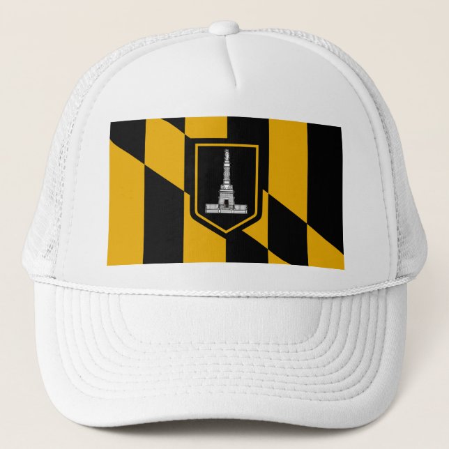 Flagga av Baltimore, Maryland Headsweats Hat Keps (Framsida)
